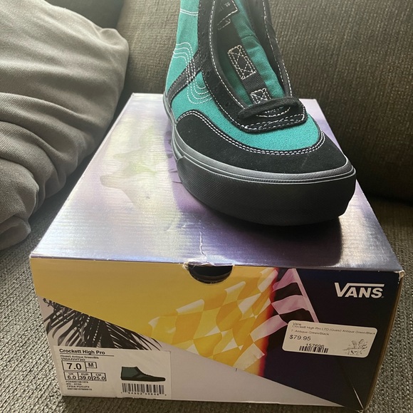 Vans Crockett High Pro x Quasi Antique Green Black NEW WITH BOX Men's 7 RARE! - Picture 4 of 11